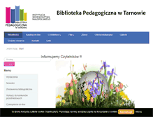 Tablet Screenshot of bpt.edu.pl